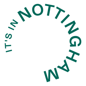 ITS IN NOTTINGHAM LOGO B+W
